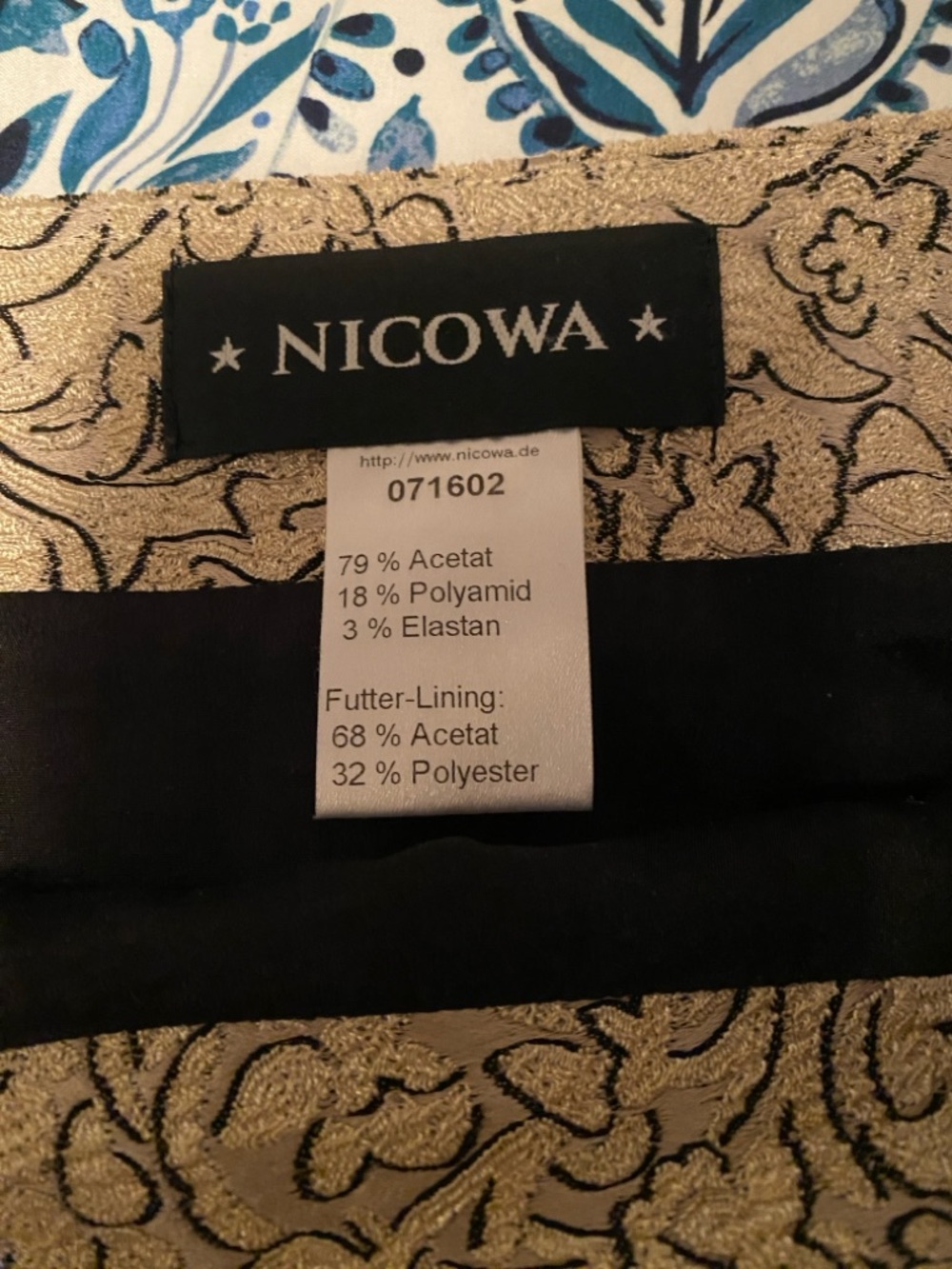 Stunning Nicowa Floral Patterned Skirt, Size 10, made in Italy - Picture 4 of 8